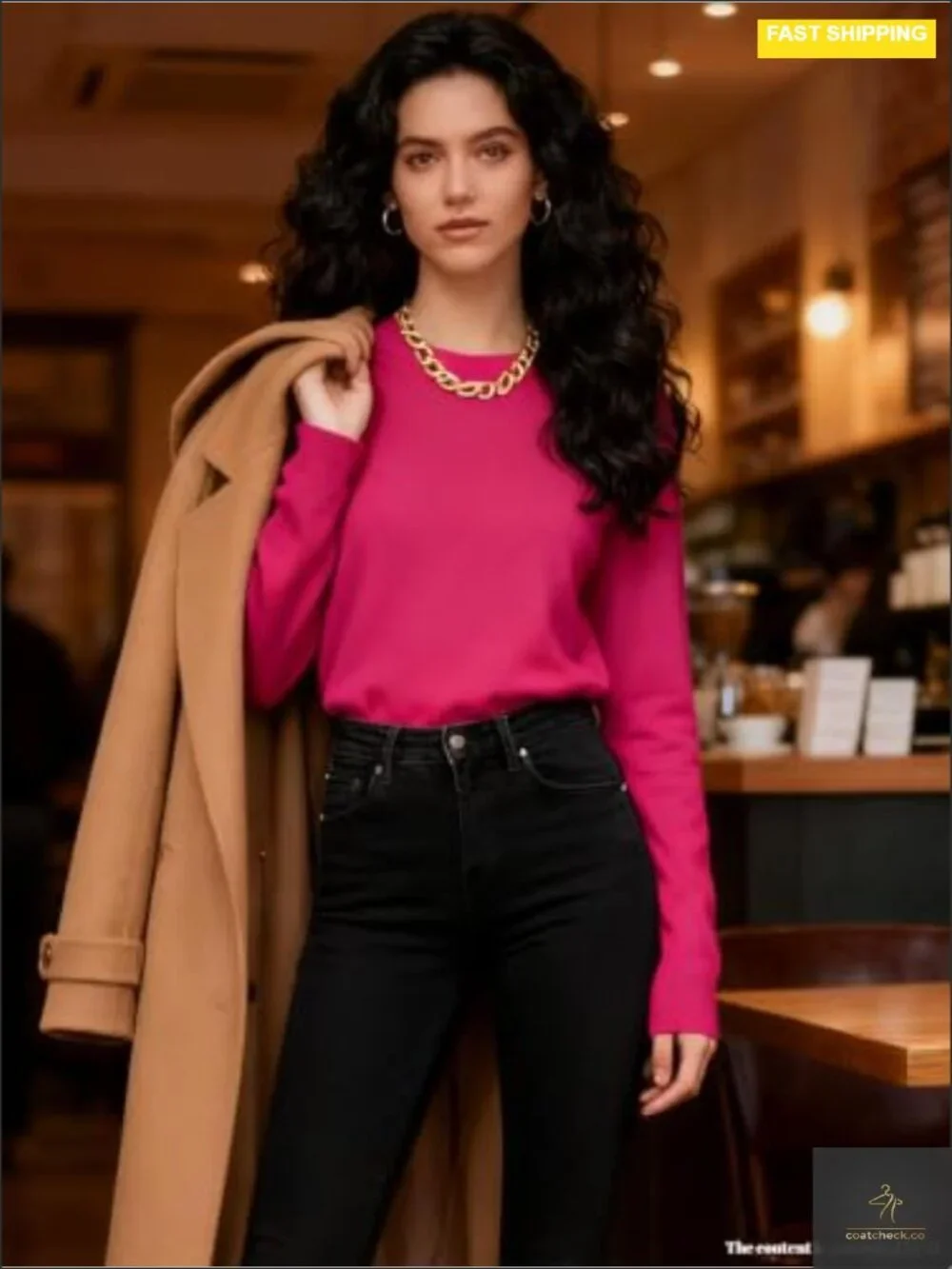 Long Sleeve Knit Pullover Sweater - Soft Warm Lightweight